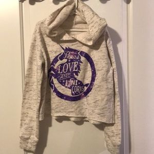 Justice cropped hoodie